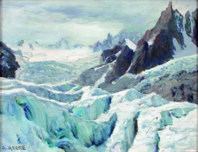 Le glacier du Géant et l'aiguille du Requin, Salanches