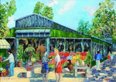 Le Marché aux fleurs ; l'Ile de la Cité Paris