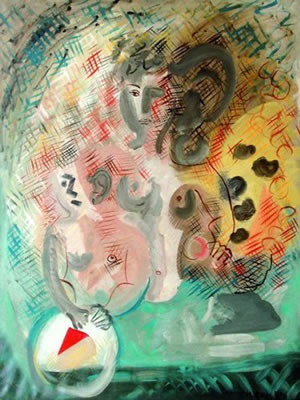 Sample artwork by Hernando Vines (1904 - 1993), known for painting - View similar artists and auction records