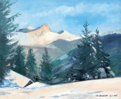 Le Marteau et le Dôme des Dames vus de Bettex - Saint Gervais