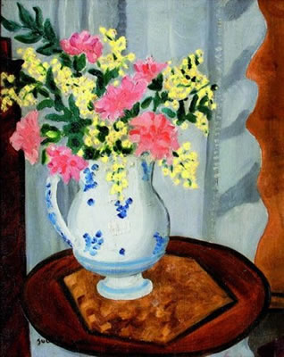 Vase de fleurs.