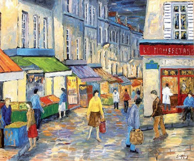 Sample artwork by Jacques Camus (Born 1937), known for genre, landscape painting, nudes - View similar artists and auction records