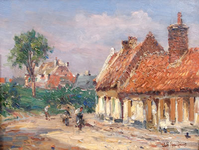 Paysage de campagne animé