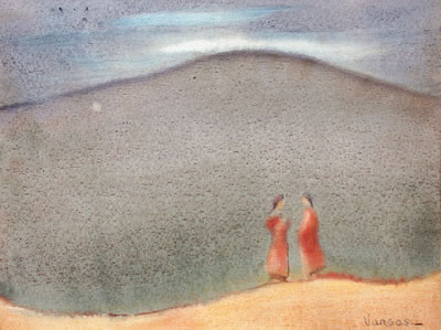 Sample artwork by Mario Vargas (Born 1928), known for figure painting - View similar artists and auction records