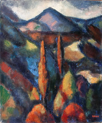 Sample artwork by Jean Dries (1905 - 1973), known for landscapes, portraits, nudes, still lifes, seascapes, horse races, bullfights - View similar artists and auction records