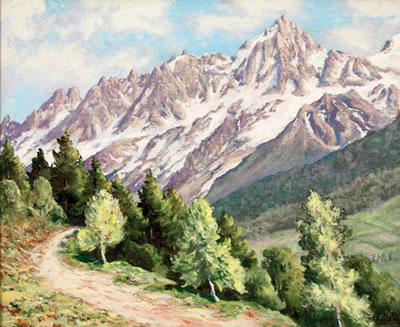 Les Aiguilles de Chamonix et l'Aiguille du midi