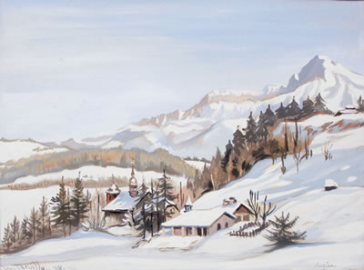Paysages de Megève, 1938 by Jean Dorville - Auction record, sale price, and art valuation. Compare with similar artists and explore comparable artworks.