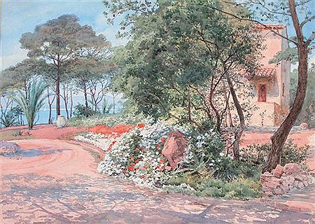 Le jardin devant la baie