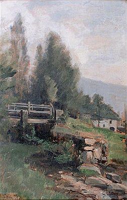 Paysage au petit pont