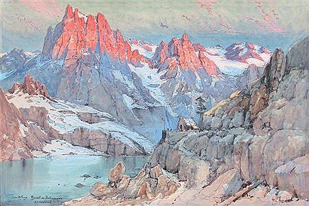 Sample artwork by Emile Appay (1876 - 1935), known for "vedute" watercolor paintings. - View similar artists and auction records