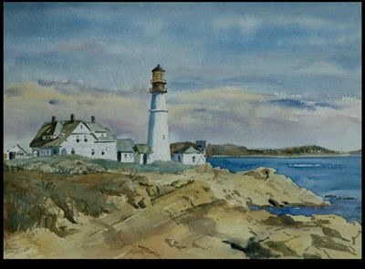 Portland Head Light by Alice Harmon Kirkpatrick Shaw - Auction record, sale price, and art valuation. Compare with similar artists and explore comparable artworks.