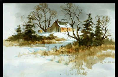 Sample artwork by Ralph Ledesma (1910 - 1993), known for watercolor painting; teaching - View similar artists and auction records