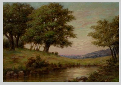 California Landscape at Sunset