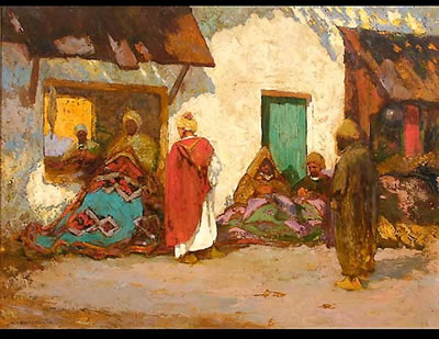 North African Street Scene by Charles Henri Gaston Dagnac-Riviere - Auction record, sale price, and art valuation. Compare with similar artists and explore comparable artworks.