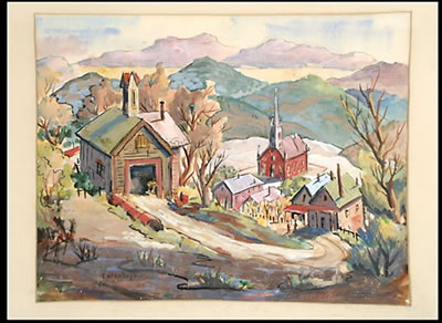 St. Mary's Church from the Hill, Virginia City