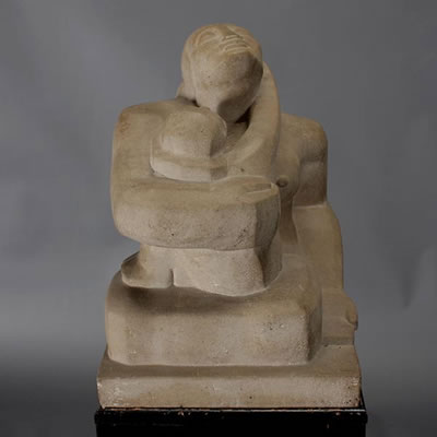 Sample artwork by Warren Dewitt Cheney (1907 - 1979), known for abstract figure sculpture - View similar artists and auction records