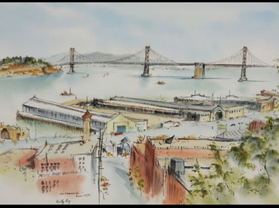 Sample artwork by Betty Guy (20th century), known for landscape, cityscape and seascape painting - View similar artists and auction records