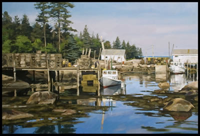 View of a Small Harbor