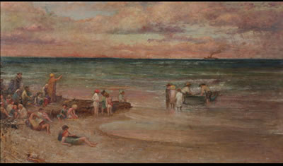 Beach Scene, Sea Bright, New Jersey