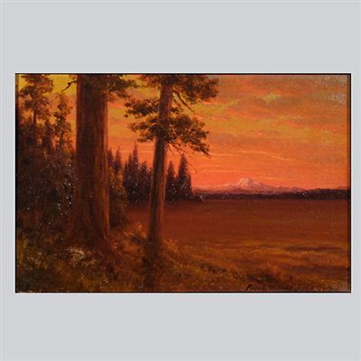 Sunset over Lake Almanor, 1913