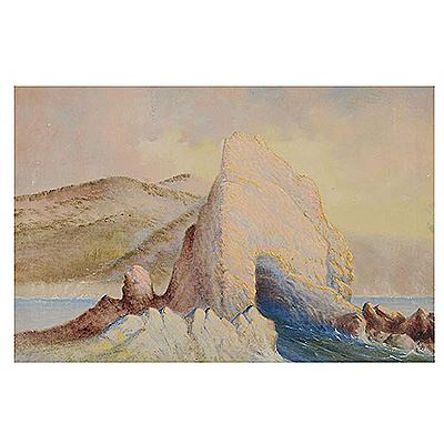 Seal Rock, 1929 by Edna Gamble - Auction record, sale price, and art valuation. Compare with similar artists and explore comparable artworks.
