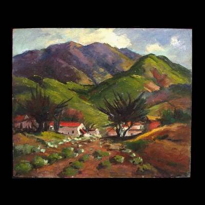 Southwest Landscape by William Frates - Auction record, sale price, and art valuation. Compare with similar artists and explore comparable artworks.