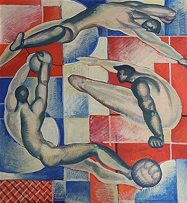 The gymnasts by Boris Talberg - Auction record, sale price, and art valuation. Compare with similar artists and explore comparable artworks.