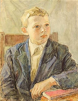 Jeune garçon à la veste bleue