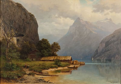 Sample artwork by Niklaus Pfyffer (1836 - 1908), known for painting - View similar artists and auction records