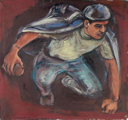 Boccia-Spieler by Mario Comensoli - Auction record, sale price, and art valuation. Compare with similar artists and explore comparable artworks.