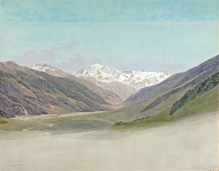 Vue du Mont Rose depuis le nord