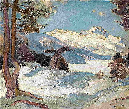 Piz da la Margna mit Silsersee 1924