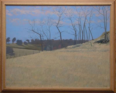 Untitled (Vibrant Blue and Green Landscape)