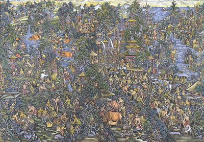Sample artwork by I Ketut Manggi (Born 1946), known for painting - View similar artists and auction records