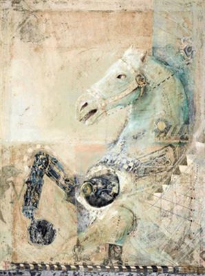Sample artwork by Joko "Gundul" Sulistiono (Born 1970), known for painting - View similar artists and auction records