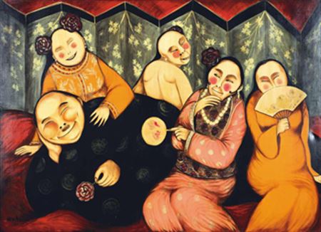 Sample artwork by Wara Anindyah (Born 1969), known for paintings - View similar artists and auction records
