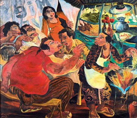 At The Food Stall