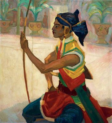 An Archer of the Guard of Susuhunan of Solo