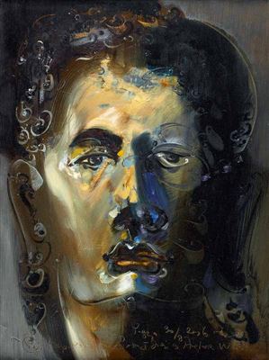 Portrait of Pupuk Daru Purnomo: Potret Diri di Angkor Wat (Self Portrait in Angkor Wat)