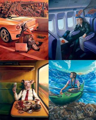 A. Modern Journeys - Cruising West b. Modern Journeys - Flying West c. Modern Journeys - Tasting West d. Modern Journeys - Infusing West (4) by David Chan - Auction record, sale price, and art valuation. Compare with similar artists and explore comparable artworks.