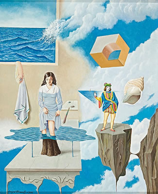 Pintura surrealista by Angel Planells i Cruanas - Auction record, sale price, and art valuation. Compare with similar artists and explore comparable artworks.