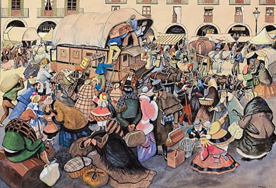 Escena de posta by Ricardo Opisso I Sala - Auction record, sale price, and art valuation. Compare with similar artists and explore comparable artworks.
