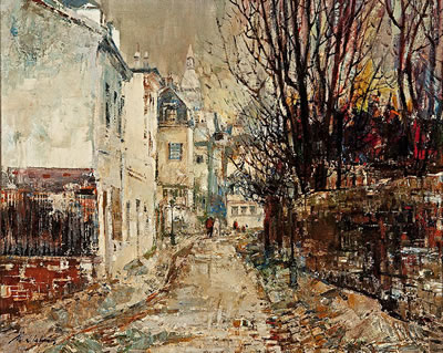 "Rue de l'Abreuvoir, Montmartre" by Miquel Llabres - Auction record, sale price, and art valuation. Compare with similar artists and explore comparable artworks.