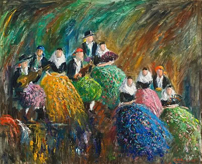 Paysans majorquins by Coll Josep Bardolet - Auction record, sale price, and art valuation. Compare with similar artists and explore comparable artworks.