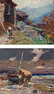 Paisaje y Marina (2) by Jose Serra Santa - Auction record, sale price, and art valuation. Compare with similar artists and explore comparable artworks.
