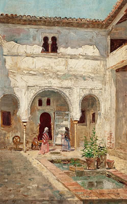 Vista de un patio de Granada, y Calle de Granada (a pair) by Jose De Larrocha Y Gonzalez - Auction record, sale price, and art valuation. Compare with similar artists and explore comparable artworks.