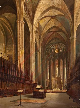 Interior de la catedral de Barcelona