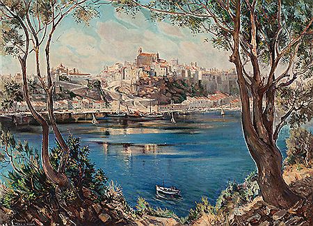 Sample artwork by Joan Vives Llull (1901 - 1982), known for painting in the style of the "pollença school" - View similar artists and auction records