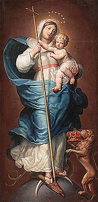 EL TRIUNFO DE LA VIRGEN ADORADO POR EL REINO DE ESPAÑA by Josep Bernat Flaugier - Auction record, sale price, and art valuation. Compare with similar artists and explore comparable artworks.