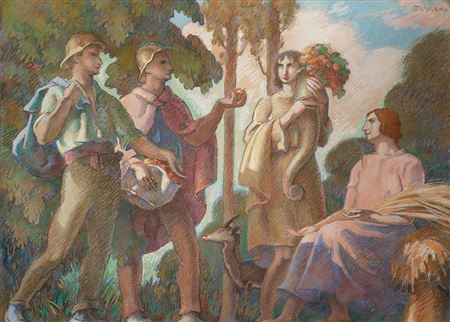 Sample artwork by Darius Vilas i Fernandez (1880 - 1950), known for painting - View similar artists and auction records
